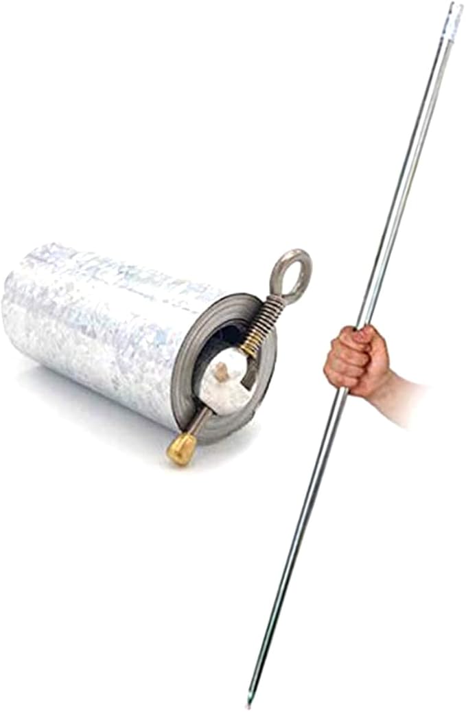 WSNMING 59" Metal Appearing Cane Magic Wand for Professional Magician Stage Close-up Magic Trick Magic Accessories (Silver)